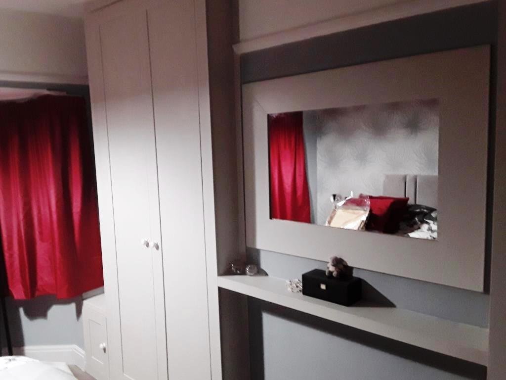 Wardrobe cupboard and shelf for bedroom