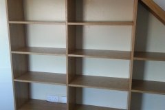 Oak veneer bookcase